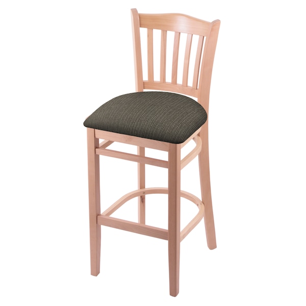 25" Counter Stool, Natural Finish, Graph Chalice Seat